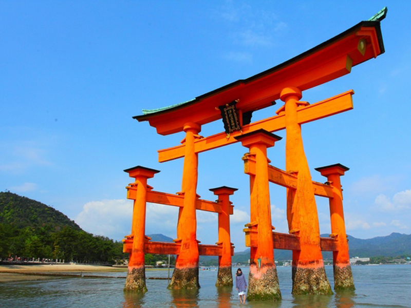 Torii over the water